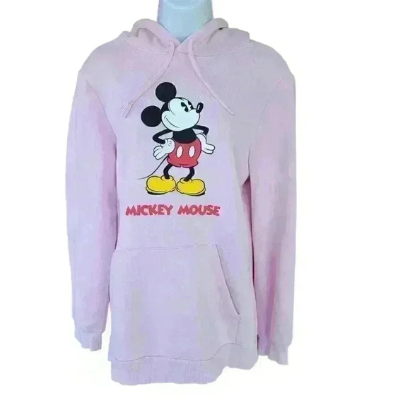 H&M Disney Mickey Mouse Pink Hoodie/Size XS - Picture 1 of 6